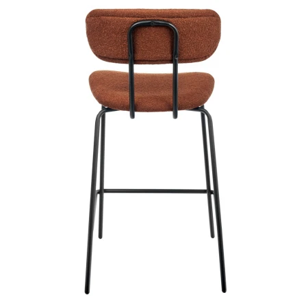 Купить Стул полубарный Ant букле терракотовый по выгодной цене для кафе, ресторанов и кухни