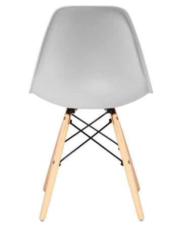 Купить Набор 4 шт Стул обеденный DOBRIN DSW, ножки светлый бук, цвет светло-серый (GR-01) в интернет-магазине КупиКресла.ру