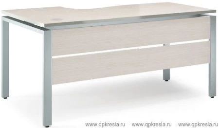 Стол эргономичный с царгой металлокаркасе V-1.6.2М левый