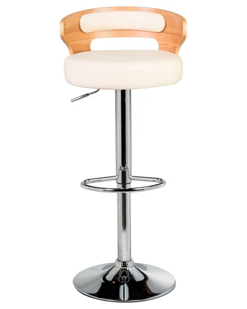 Купить Набор 2 шт Стул барный DOBRIN FRED, натуральное дерево, кремовый в интернет-магазине КупиКресла.ру