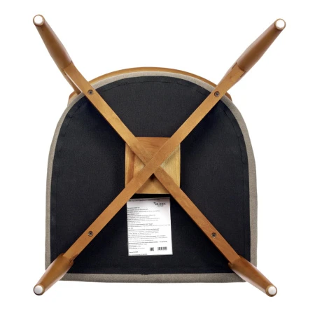 Купить Стул Lucas 3 латте букле с ножками цвета орех по низкой цене