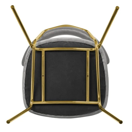 Купить Стул Elle серый с золотыми ножками по низкой цене