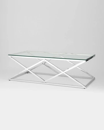 Купить Журнальный стол 120*60 ИНСИГНИЯ серебро по низкой цене
