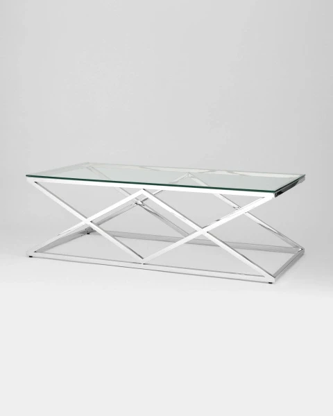 Купить Журнальный стол 120*60 ИНСИГНИЯ серебро по низкой цене