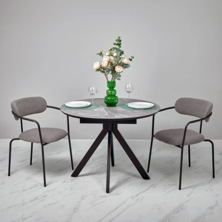 Купить Стул Ant букле серый по низкой цене