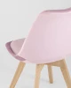 Купить Стул FRANKFURT велюр розовый по низкой цене