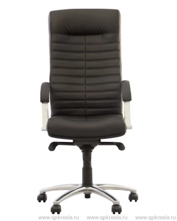 Кресло руководителя ORION STEEL CHROME (Орион) (Экокожа черный)