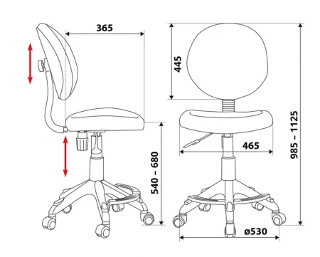 Детские компьютерные кресла - Кресло детское Бюрократ KD-W6-F голубой аквариум крестовина пластик подст.для ног пластик белый