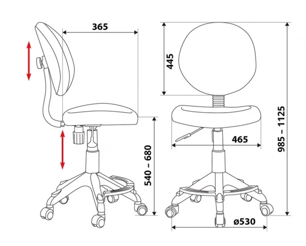 Кресло детское Бюрократ KD-W6-F голубой аквариум крестовина пластик подст.для ног пластик белый | Купить в КупиКресла.ру