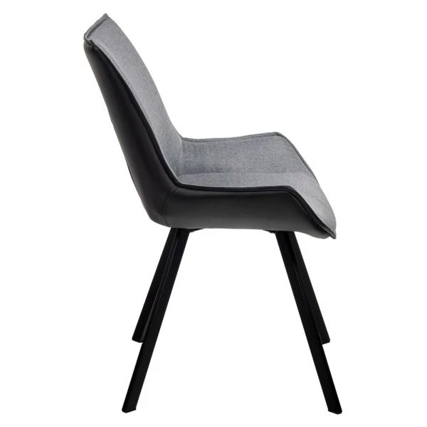 Купить Стул Soft серо-голубой с чёрным, рогожка по низкой цене