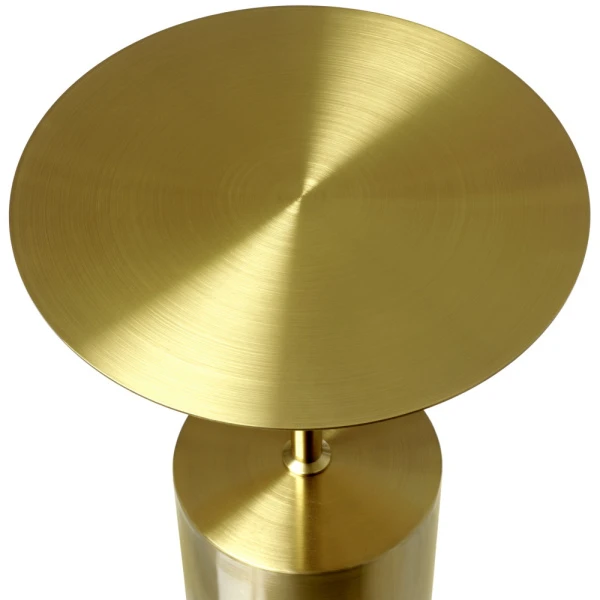 Купить Кофейный столик Solid диам.40см x 58см, золотой, металл по низкой цене