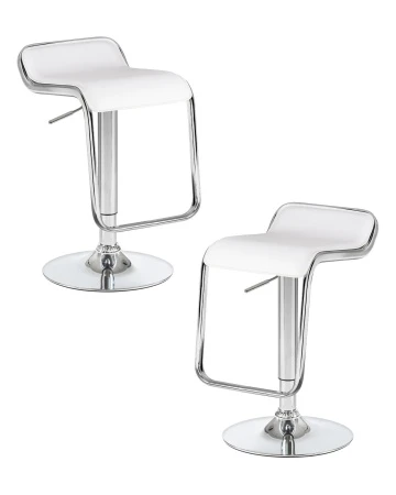 Набор 2 шт Стул барный DOBRIN CRACK, белый