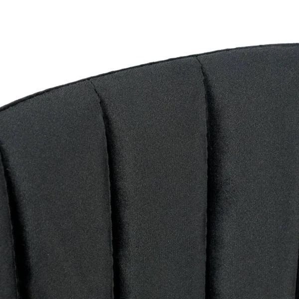 Стул полубарный Turin чёрный с золотыми ножками для кафе, ресторанов и кухни