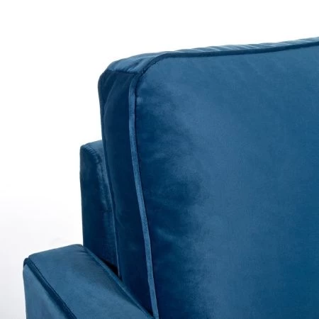 Купить Диван Scott трехместный синий по низкой цене