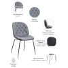 Купить Стул Beetle lounge серый по низкой цене