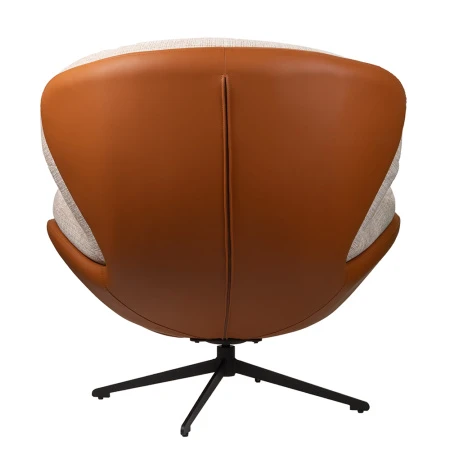 Купить Кресло BLISS оранж/серый, экокожа, шенилл по низкой цене