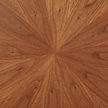 Купить Стол Liverpool диам.110см, шпон орех лучевой набор, с хромированными ножками по низкой цене