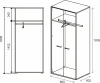 Купить Гардероб глубокий Everprof EVO (ЭВО) 800х602x1835 Белый по низкой цене