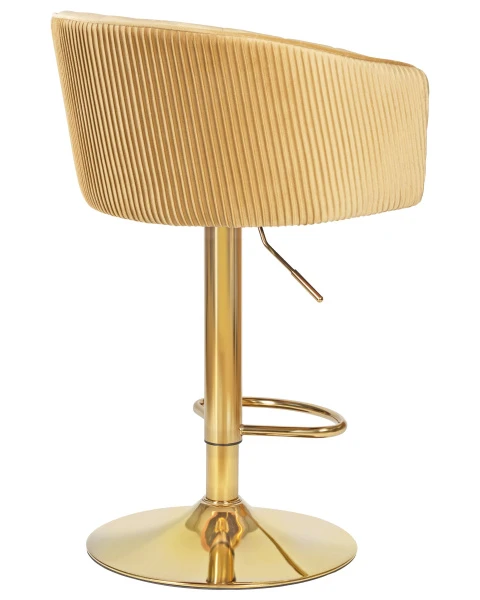 Стул барный DOBRIN DARCY GOLD, песочный велюр (1922-3) для кафе, ресторанов и кухни