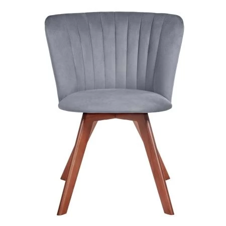 Купить Стул Bella серый, темный орех в интернет-магазине КупиКресла.ру