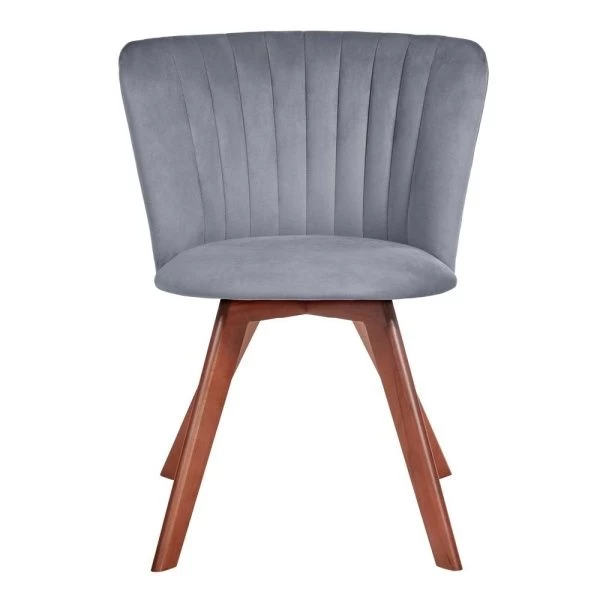 Купить Стул Bella серый, темный орех по низкой цене