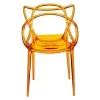 Купить Стул Masters прозрачный оранжевый по низкой цене