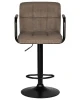 Купить Набор 2 шт Стул барный DOBRIN KRUGER ARM BLACK, какао вельвет (LAR-E2041-05) в интернет-магазине КупиКресла.ру