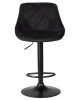 Купить Стул барный DOBRIN LOGAN BLACK, черный велюр (MJ9-101) по выгодной цене для кафе, ресторанов и кухни