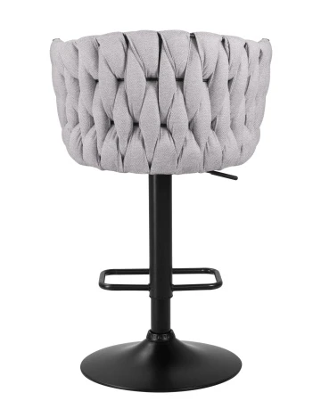 Купить Стул барный DOBRIN LEON, серая ткань (LAR 275-17) по выгодной цене для кафе, ресторанов и кухни