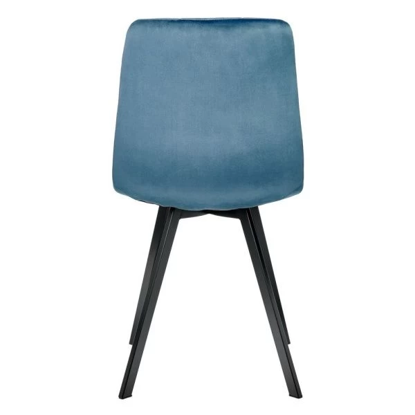 Купить Стул Easy тёмно-бирюзовый с чёрными ножками по низкой цене