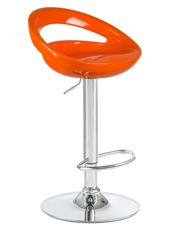 Купить Стул барный DOBRIN DISCO, оранжевый по выгодной цене для кафе, ресторанов и кухни