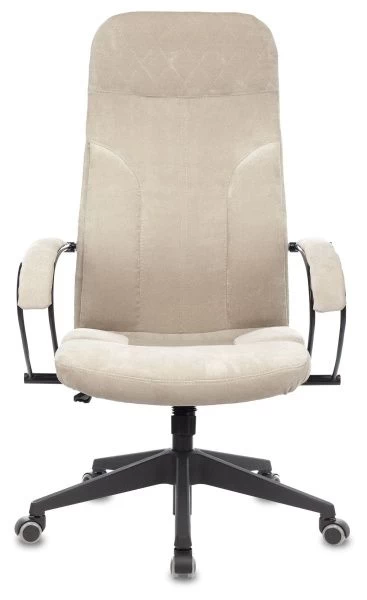 Кресло руководителя Бюрократ CH-608Fabric песочный Light-21 крестовина пластик