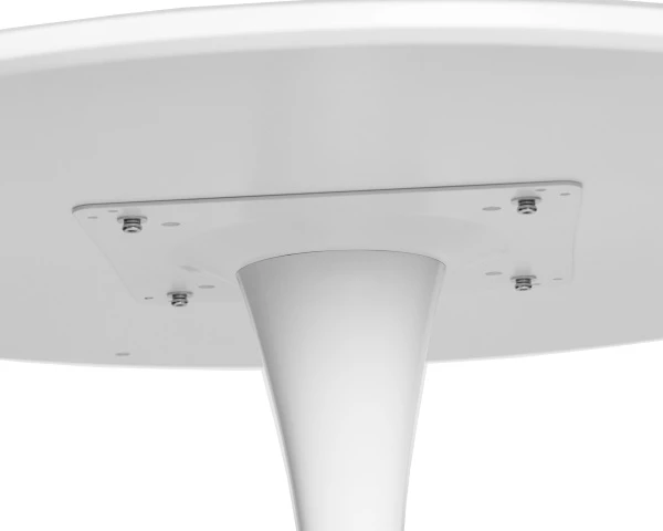 Купить Стол обеденный MIA, белая столешница, белое основание по низкой цене