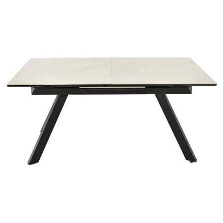 Купить Стол Adam раскладной 140-190x90x75см, бежевый, чёрный по низкой цене