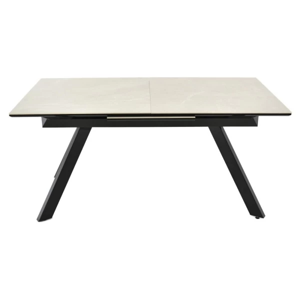 Купить Стол Adam раскладной 140-190x90x75см, бежевый, чёрный по низкой цене
