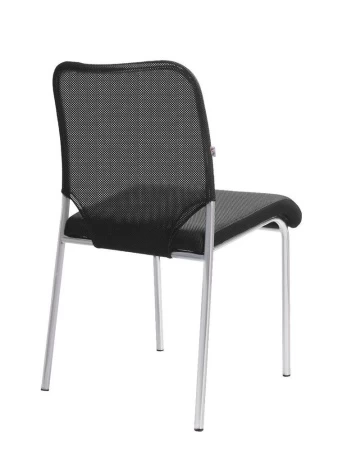 Офисный стул Amigo silver (Амиго) сильвер (Ткань-сетка Черный)