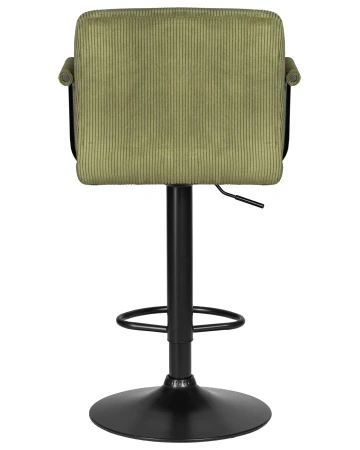 Купить Набор 2 шт Стул барный DOBRIN KRUGER ARM BLACK, зеленый вельвет (LAR-E2041-7) в интернет-магазине КупиКресла.ру