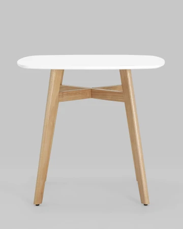 Купить Стол обеденный Target 80*80 белый ножки массив бука по низкой цене