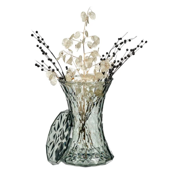 Купить Стул-пуф Stone прозрачный серый по низкой цене