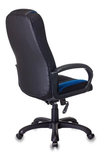 Кресло игровое Zombie VIKING-9 черный/синий искусст.кожа/ткань крестовина пластик | Купить в КупиКресла.ру