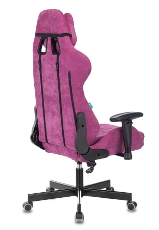 Кресла для геймеров - Кресло игровое Zombie VIKING KNIGHT Fabric малиновый Light-15 с подголов. крестовина металл