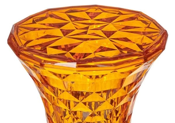 Купить Стул-пуф Stone прозрачный оранжевый по низкой цене