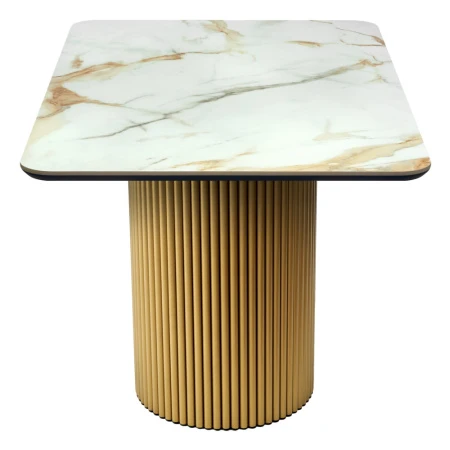 Купить Стол Festa 140x85x77см, керамогранит Calacatte gold мрамор по низкой цене