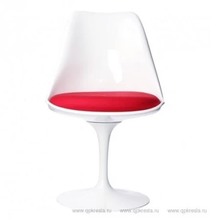 Стул TULIP (Тулип) бело-красный