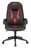 Кресла для геймеров - Кресло игровое Zombie Viking-8 черный/красный искусственная кожа крестовина пластик