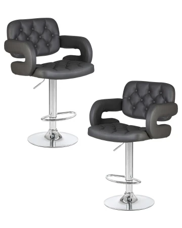 Набор 2 шт Стул барный DOBRIN TIESTO, серый