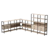 Купить Набор стеллажных систем №19 Everprof EVO (ЭВО) 2440x3630x1840 Кашемир/Черный по низкой цене