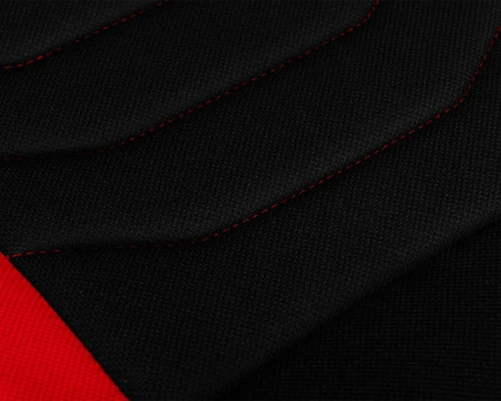 Кресла для геймеров - Кресло игровое DOBRIN RICK, черно-красная ткань