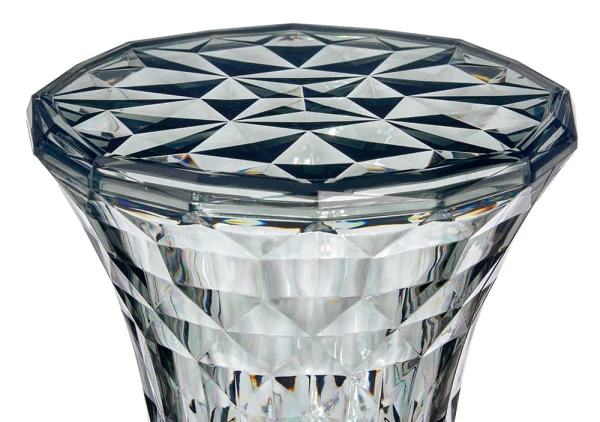 Купить Стул-пуф Stone прозрачный серый по низкой цене