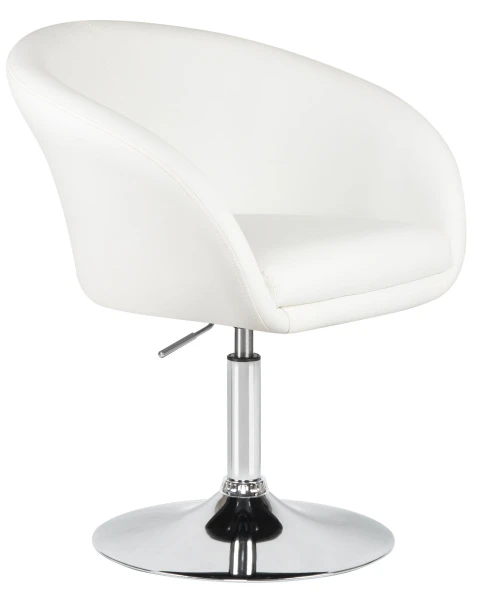 Купить Кресло дизайнерское DOBRIN EDISON, белый по низкой цене